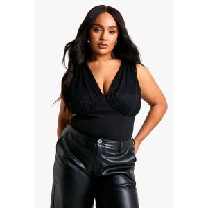 Grande Taille - Body Stretch En Dentelle - Noir - 56, Noir