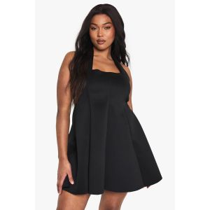 Robe Patineuse Structurée À Panneaux - Noir - 52, Noir