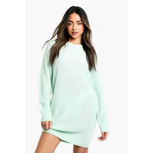 Robe-Pull Basique À Col Ras Du Cou - Vert Menthe - S, Vert Menthe