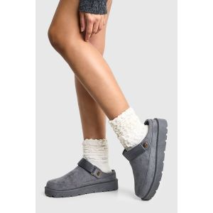 Mules Cosy À Bride - Gris - 38, Gris