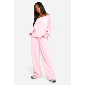 Jogging Droit À Slogan Dsgn Studio - Rose Clair - Xs, Rose Clair