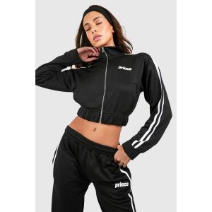 Sweat Boxy À Zip Prince Tricot - Noir - 48, Noir