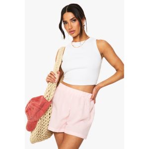 "Petite" Shorts En Vichy Pour "Petite"s Tailles - Rose - 34, Rose