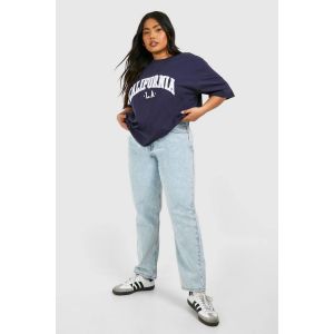 Jeans De Maman Acid Wash Clair "Plus" - Bleu - 56, Bleu