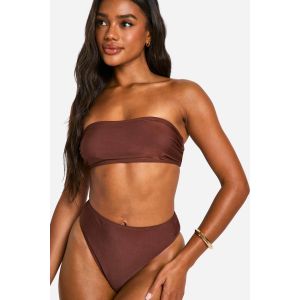 Mix & Match Haut De Bikini Bandeau - Marron Chocolat - 36, Marron Chocolat