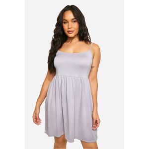 Robe D'Été À Bretelles Grande Taille - Gris Perle - 50, Gris Perle