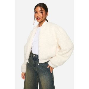Veste Bomber En Synthétique - Blanc - 42, Blanc