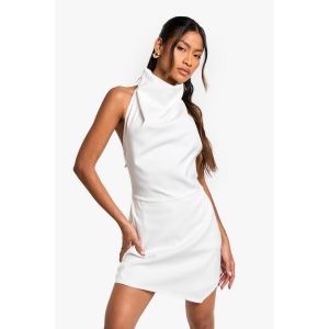 Combinaison Ajustée À Encolure Drapée Et Dos Ouvert - Blanc - 36, Blanc