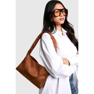 Faux Suede Slouchy Shoulder Bag - Chair - One Size, Chair
