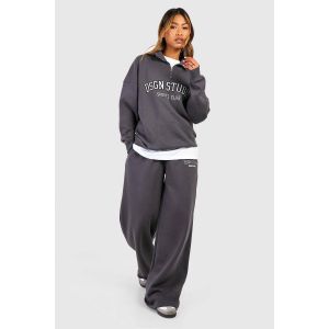 Dsgn Studio Jogger À Jambe Droite Appliqué - Gris Anthracite - M, Gris Anthracite
