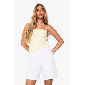 Top En Dentelle Asymétrique À Couches - Citron - 40, Citron