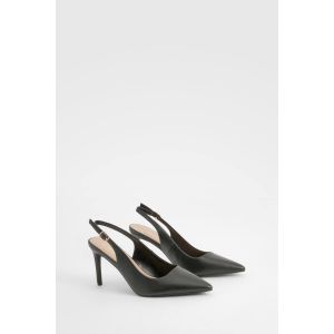 Chaussures De Ville Mi-Hauteur À Bride Arrière - Noir - 40, Noir