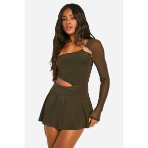 Slinky Combinaison-Skort Asymétrique À Découpes - Vert Kaki - 44, Vert Kaki
