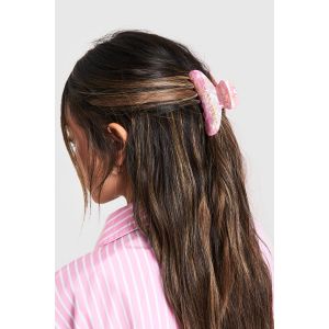 Pince À Cheveux Griffe Marbrée - Marron - One Size, Marron