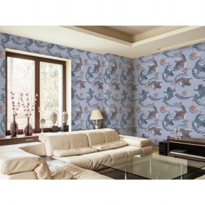 Papier peint adh&eacute;sif Poissons: Asian motif