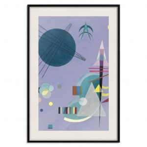 Poster mural Violet Abstraction - A Subtle Geometric Composition by Kandinsky
