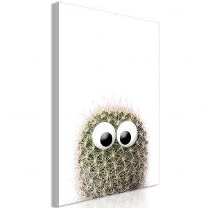 Tableau déco Cactus With Eyes (1 Part) Vertical