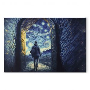 Tableau contemporain Passing Through the Gate - Abstraction Inspired by the Work of Van Gogh