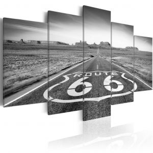 Tableau tendance Route 66 - black and white