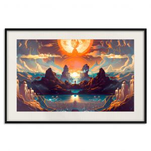 Poster mural Greek Mythology - A View of the Phenomenal Dawn of the Pantheon of Gods