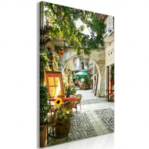 Tableau contemporain Cracow: Sunny Pub (1 Part) Vertical