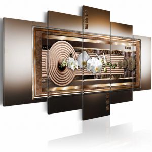 Tableau déco Zen: white orchid