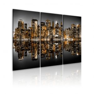 Tableau moderne Mer de lumières - New York