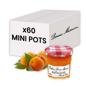 Confiture Abricot Bonne Maman 30 gr - 60 mini pots en verre