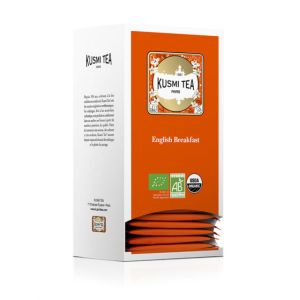 Th&eacute; Noir English Breakfast Bio Kusmi Tea - 25 sachets envelopp&eacute;s