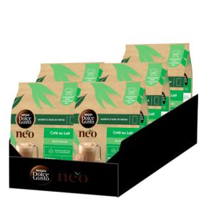 Dosettes Nescaf&eacute; Dolce Gusto NEO Caf&eacute; au Lait - 5 bo&icirc;tes - 60 sachets