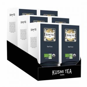 Th&eacute; Noir Earl Grey Bio Kusmi Tea - 6 boites - 150 sachets envelopp&eacute;s