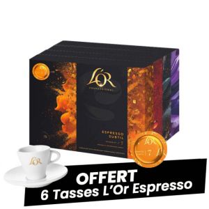 PACK D&eacute;couverte - Capsule Nespresso PRO Compatible L'Or - 200 capsules