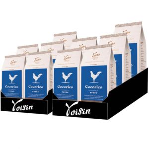 Caf&eacute; en Grains Caf&eacute; Voisin Go&ucirc;t fran&ccedil;ais Cocorico - 10 paquets - 10 Kg