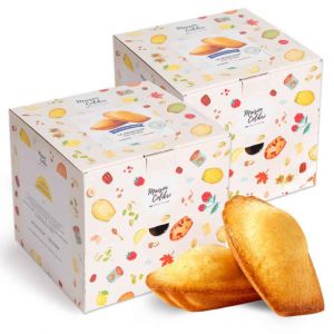 Madeleine Nature Maison Colibri Pur Beurre - 2 boites - 72 madeleines emball&eacute;es individuellement
