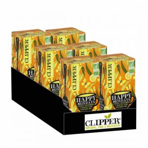 Infusion Bio Clipper Happy Mondays - 6 boites - 120 sachets