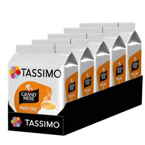 Dosette Tassimo Caf&eacute; Grand'M&egrave;re Petit D&eacute;j' - 5 paquets - 80 dosettes