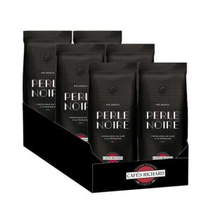 Caf&eacute; en Grains Caf&eacute;s Richard Perle Noire - 6 paquets - 6 Kg
