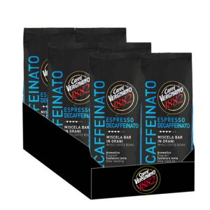 Caf&eacute; en Grains Caffe Vergnano 1882 Espresso Decaffeinato - 6 paquets - 6 Kg