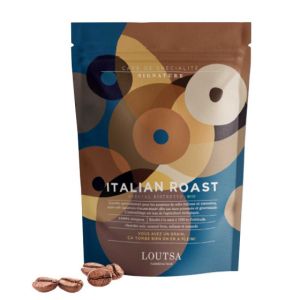 Caf&eacute; de Sp&eacute;cialit&eacute; en Grains Bio Loutsa Italian Roast - 250 gr