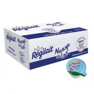 Lait concentr&eacute; non sucr&eacute; R&eacute;gilait "Nuage de Lait" - 240 coupelles en vrac