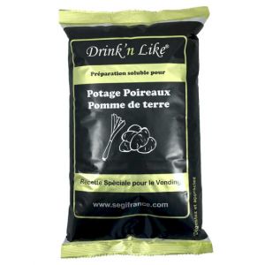 Potage Instantan&eacute; Distributeur Automatique Drink'n Like Soupe Poireaux Pomme de terre - 1 Kg