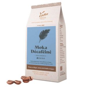 Caf&eacute; en Grains Caf&eacute; Voisin Moka D&eacute;caf&eacute;in&eacute; &agrave; l'eau - 1 Kg