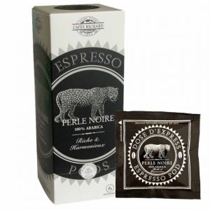 Dosette ESE Caf&eacute;s Richard Perle Noire 100% Arabica - 25 dosettes emball&eacute;es individuellement