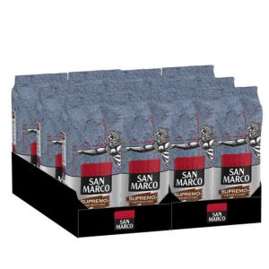 Caf&eacute; en Grains San Marco Supremo - 12 paquets - 12 Kg