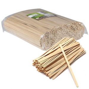 Spatule en bois - Touillette 178 mm - Sachet de 1000 spatules