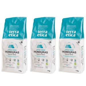 Caf&eacute; en Grains Bio Terra Etica Honduras - 3 paquets - 3 Kg
