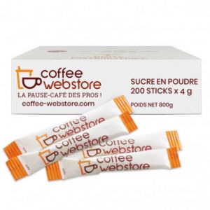 Sucre Coffee-Webstore - Bo&icirc;te Distributrice - 200 b&ucirc;chettes
