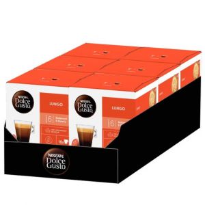Capsules Nescaf&eacute; Dolce Gusto Caf&eacute; Lungo - 6 bo&icirc;tes - 96 capsules
