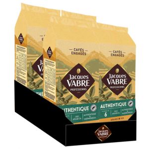 Caf&eacute; en Grains Jacques Vabre Authentique 100% Arabica - 4 paquets - 4 Kg