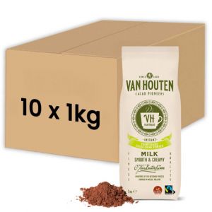 Chocolat Chaud Van Houten VH Fairtrade Max Havelaar Cacao 12% - 10 paquets - 10 Kg